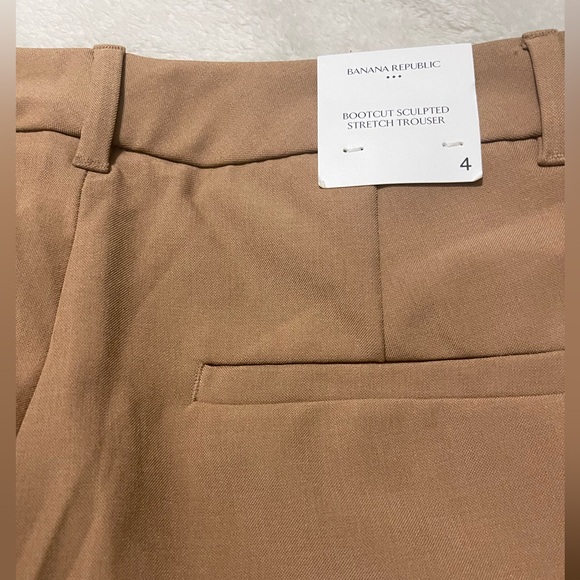 Banana Republic Bootcut Sculpted Stretch Trousers in Afternoon Latte - Picture 6 of 7